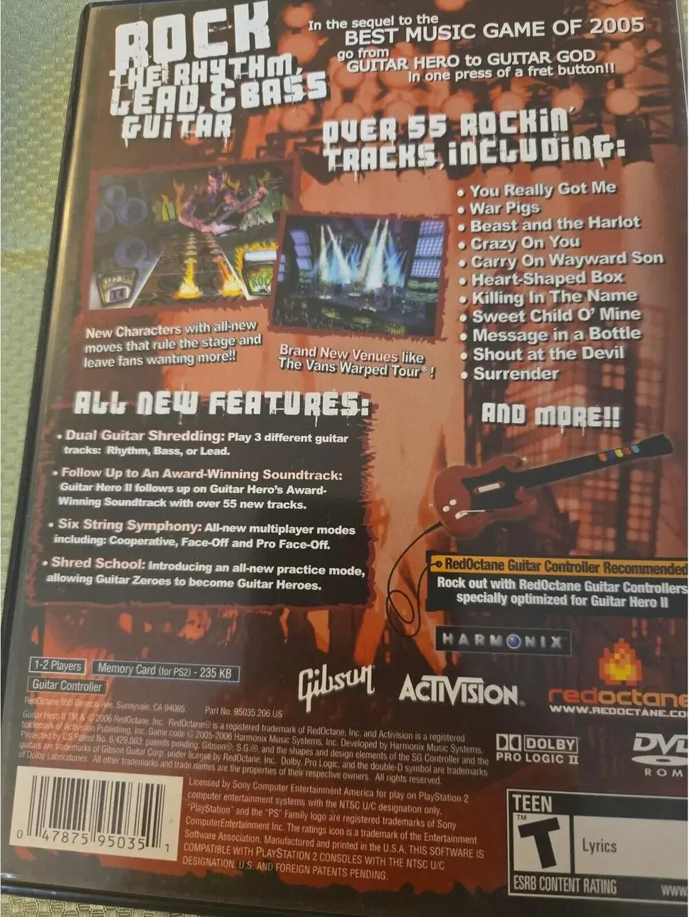 Guitar Hero II PlayStation 2 CIB Complete with Manual